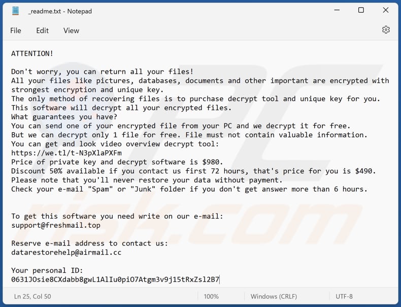 Zouu ransomware text file (_readme.txt)