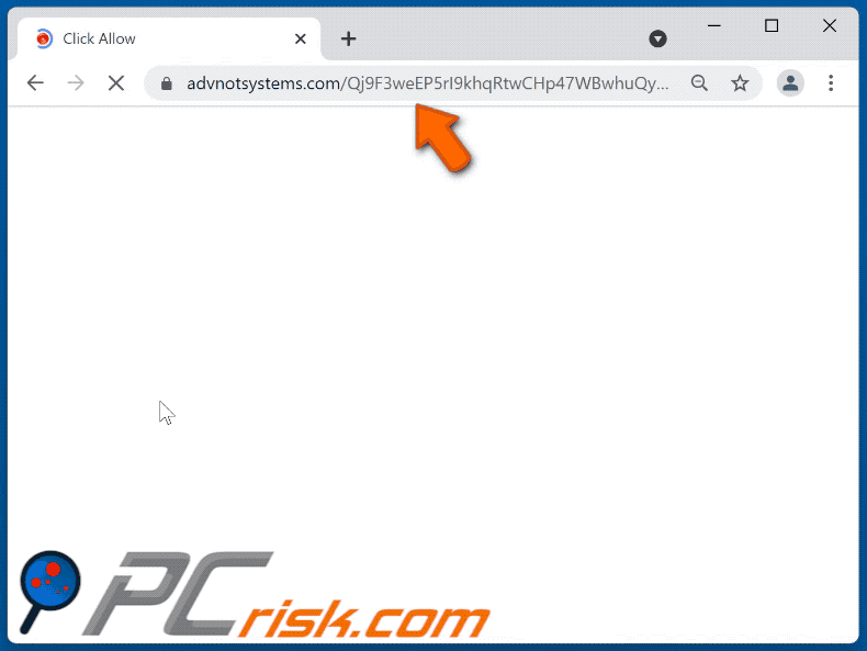 advnotsystems[.]com website appearance (GIF)