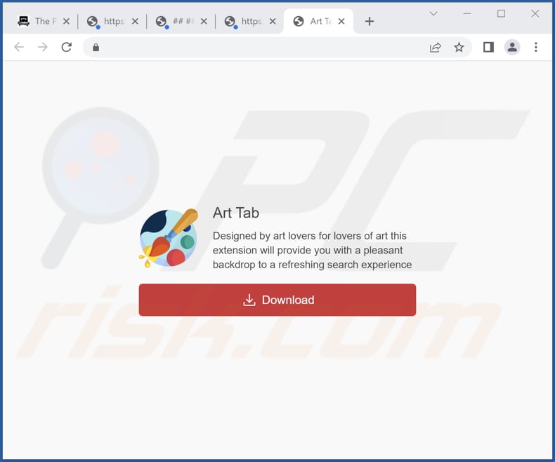 Art Tab browser hijacker promoter 2