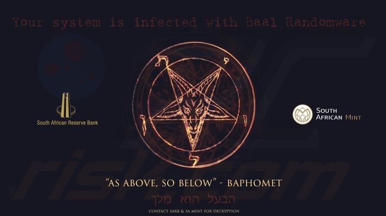 Baal (Chaos) ransomware wallpaper