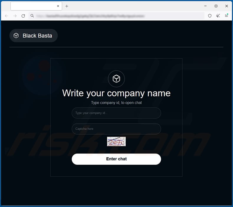 Black Basta extortion website (2023-02-07)