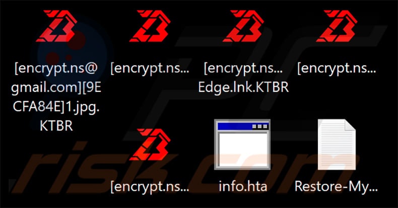 BlackBit Ransomware encrypted files (.KTBR extension)