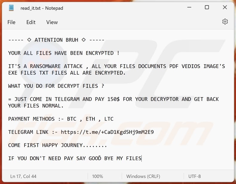 BRUH ransomware text file (read_it.txt)