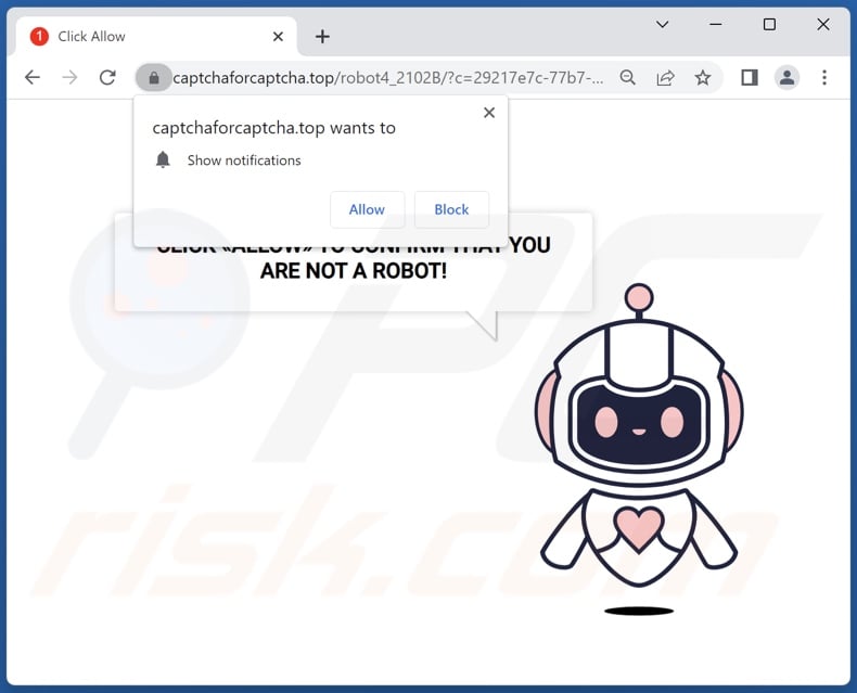 captchaforcaptcha[.]top pop-up redirects