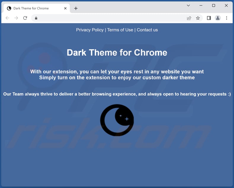 Dark Theme Fo Chrome adware second promoter