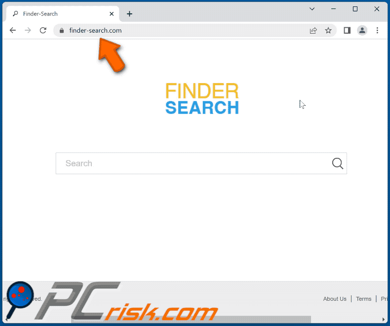 finder-search.com redirect appearance (GIF)