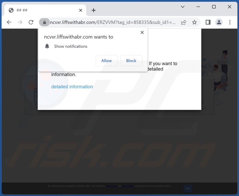 liffswithabr[.]com pop-up redirects