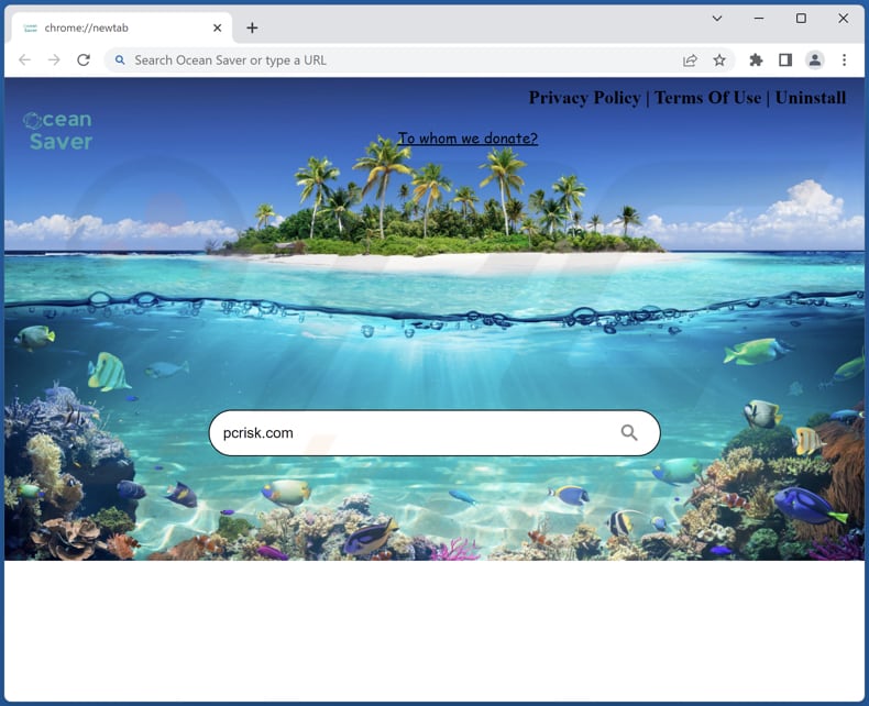 oceansaver.net browser hijacker