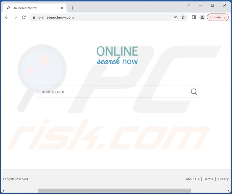 onlinesearchnow.com browser hijacker