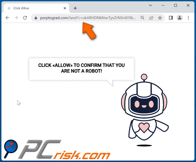 porptogred[.]com website appearance (GIF)