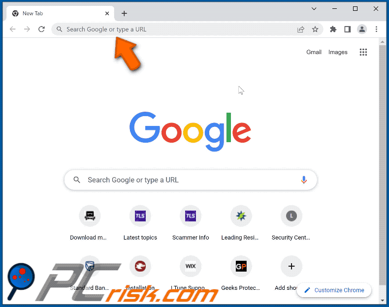search-good.com redirecting to Bing (GIF)