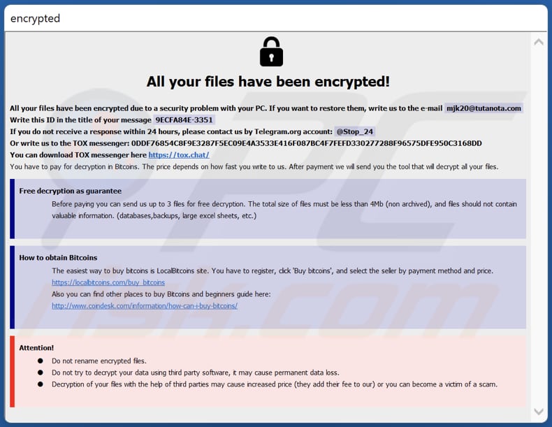 SHTORM ransomware HTA file (info.hta)