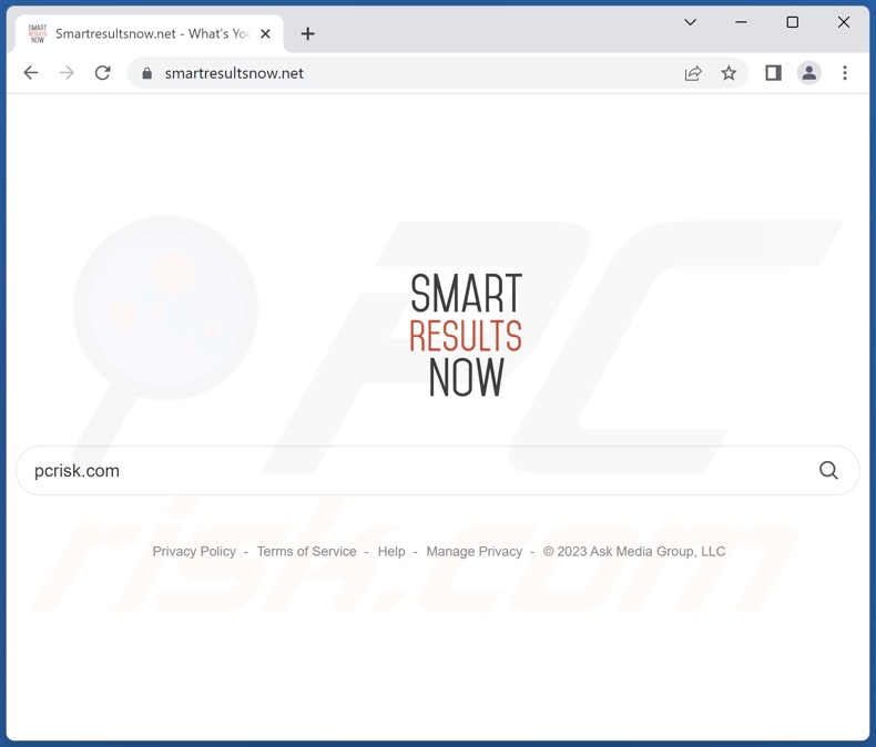 smartresultsnow.net browser hijacker