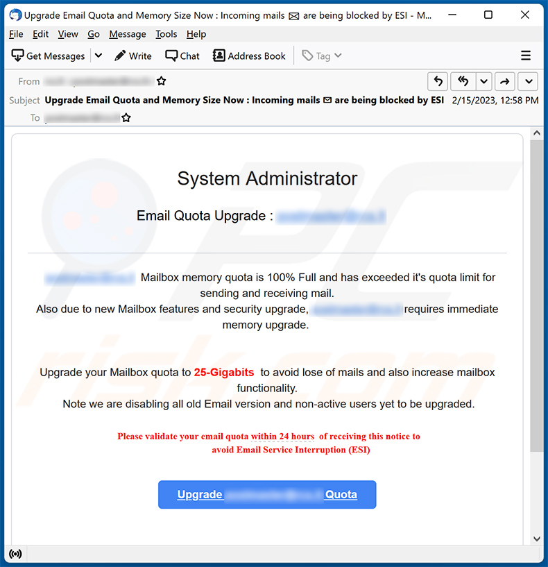 System Administrator Quota Update (2023-02-22)