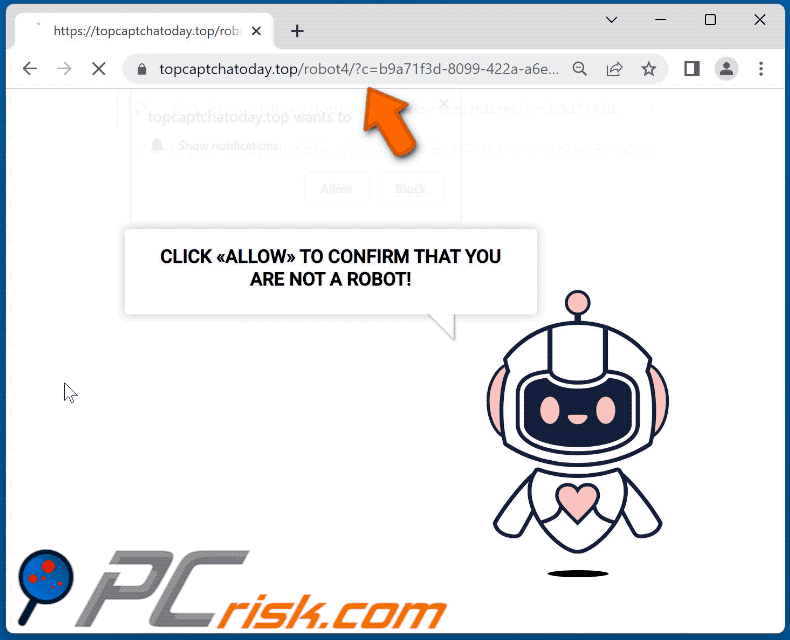 topcaptchatoday[.]top website appearance (GIF)