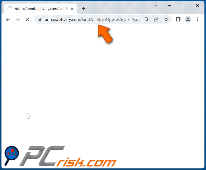 unmizaptivery[.]com website appearance (GIF)