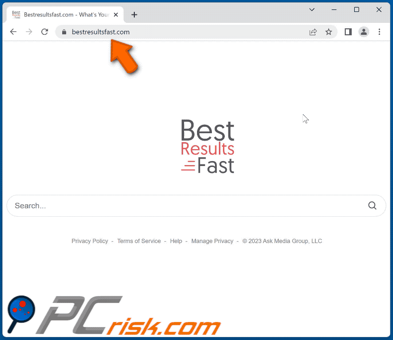 bestresultsfast.com redirect appearance (GIF)