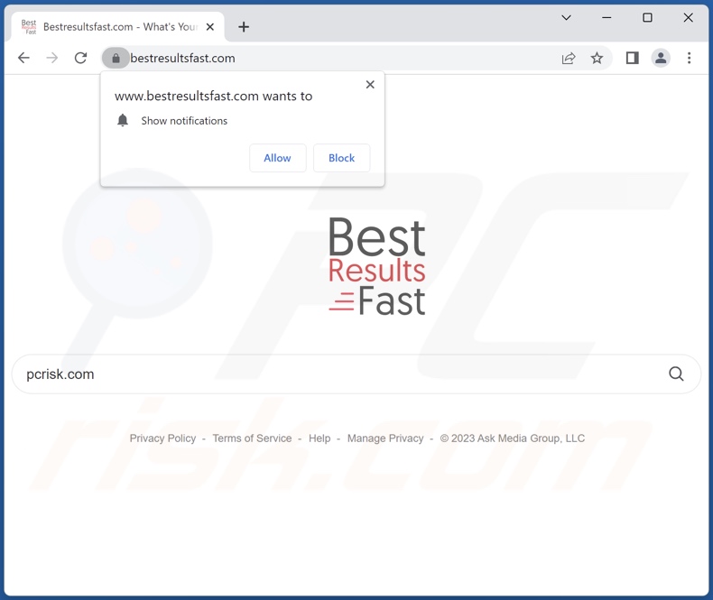 bestresultsfast.com browser hijacker