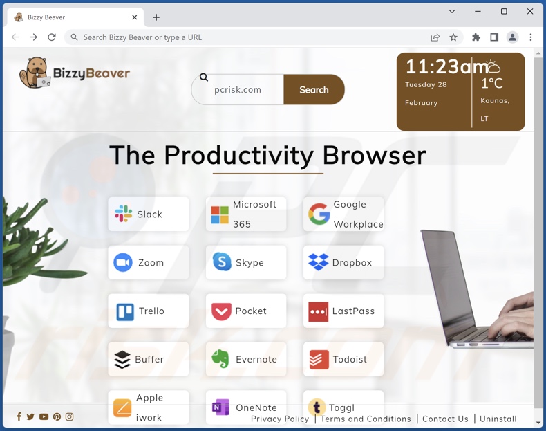 search.bizzy-beaver.com browser hijacker