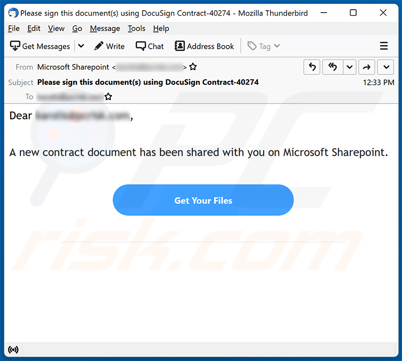Contract Document email scam (2023-03-02)