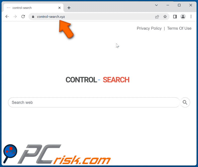 control-search.xyz shows bing.com results