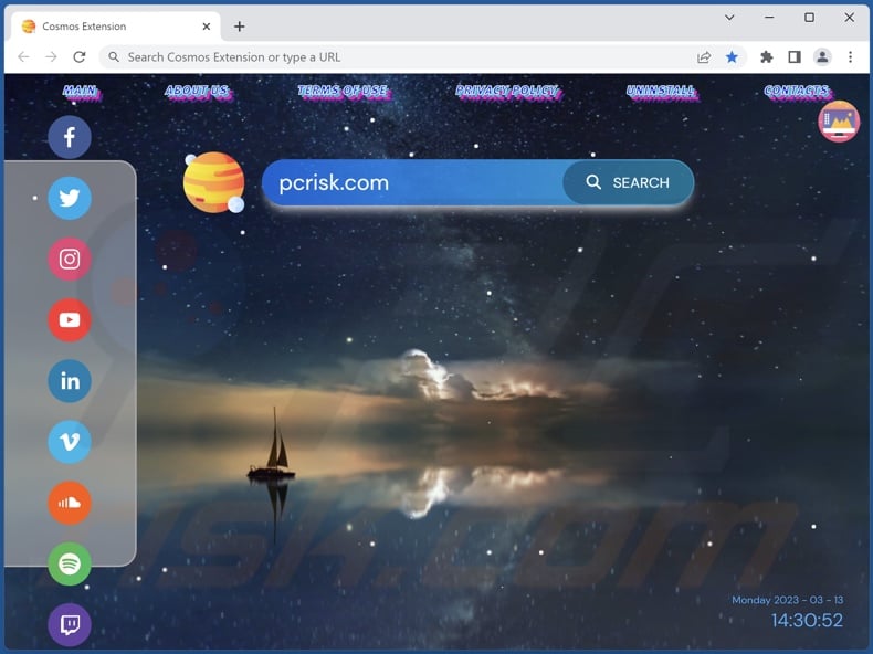 cosmosextension.com browser hijacker