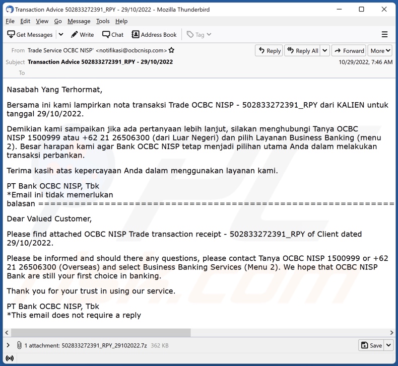 DotRunpeX malware spreading spam email