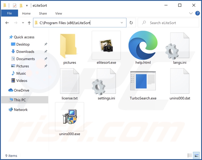 eLiteSort install folder