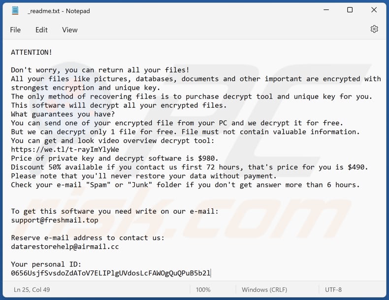 Goaq ransomware text file (_readme.txt)