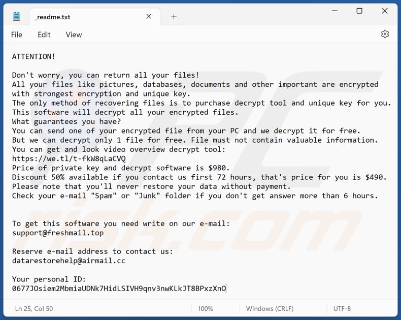 Jyos ransomware text file (_readme.txt)