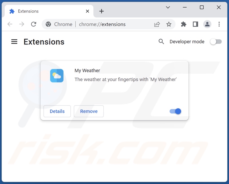 Removing search.bestweatherextension.com related Google Chrome extensions