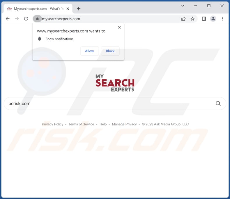 mysearchexperts.com browser hijacker