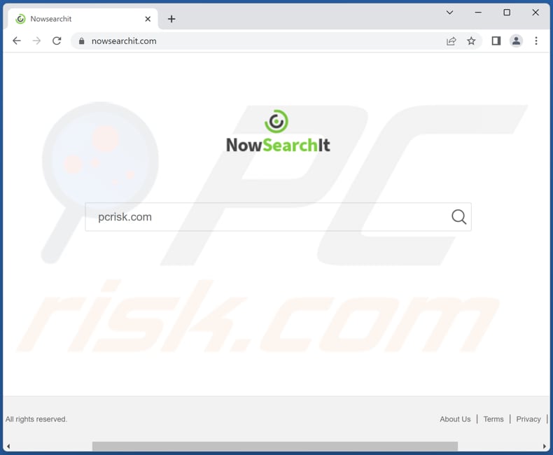 nowsearchit.com browser hijacker
