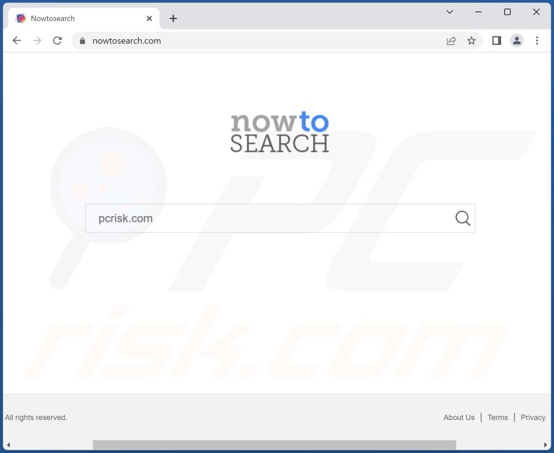 nowtosearch.com browser hijacker
