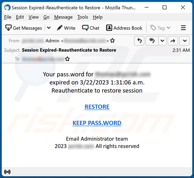 Password expired email scam (2023-03-22)