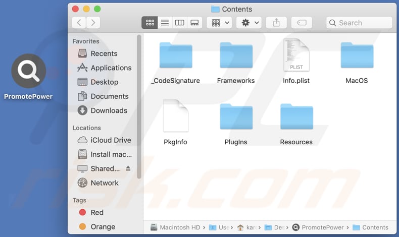 PromotePower adware installation folder