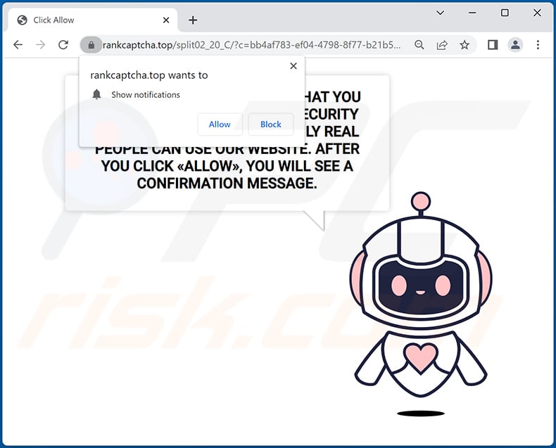 rankcaptcha[.]top website appearance (sample 2)