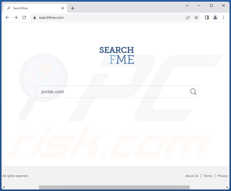 searchfme.com browser hijacker