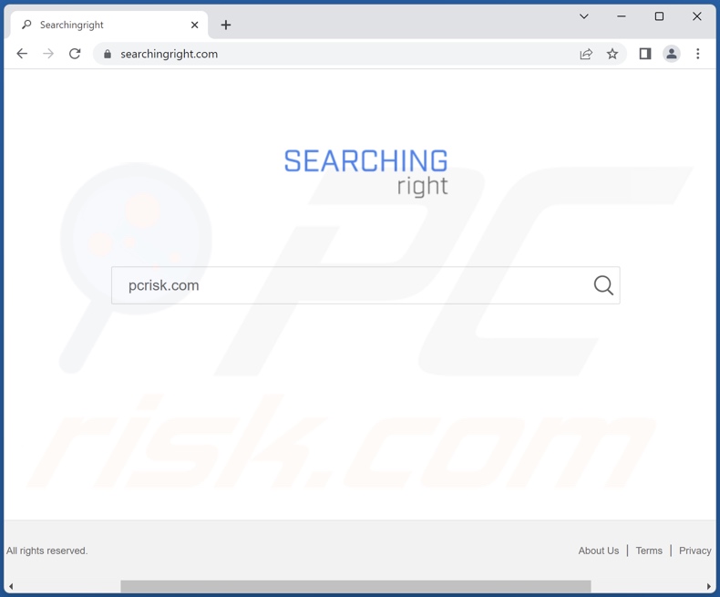searchingright.com browser hijacker