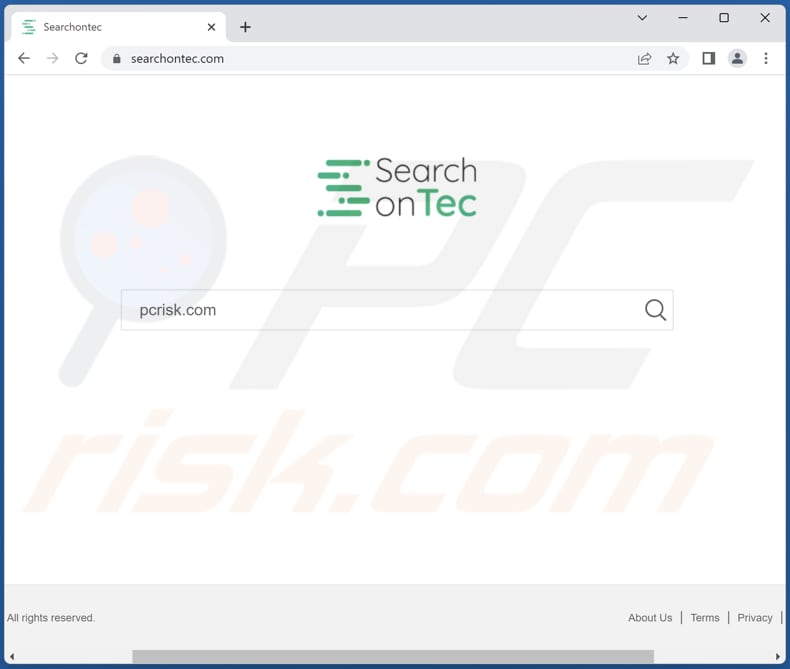 searchontec.com browser hijacker