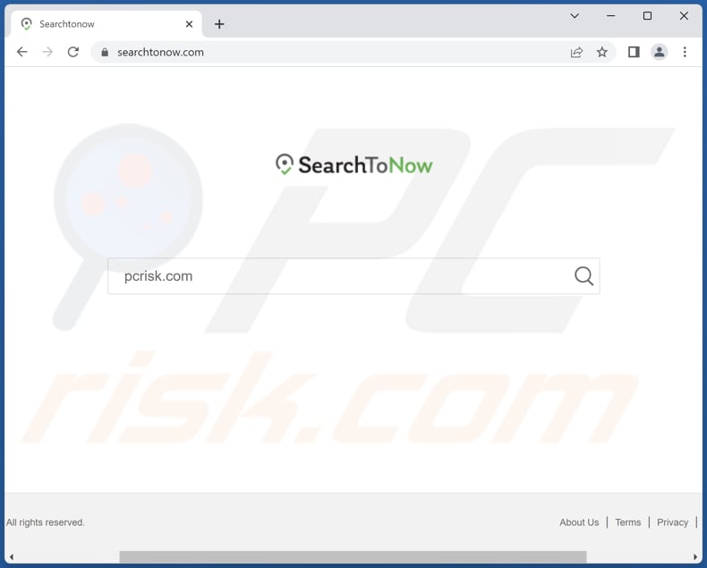searchtonow.com browser hijacker
