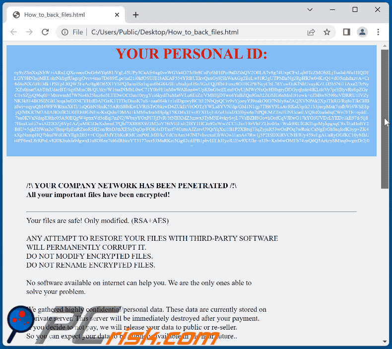 Skynetwork ransomware ransom note (How_to_back_files.html) GIF