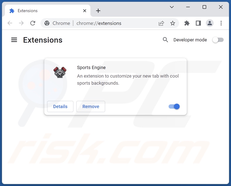 Removing sportengine.info related Google Chrome extensions