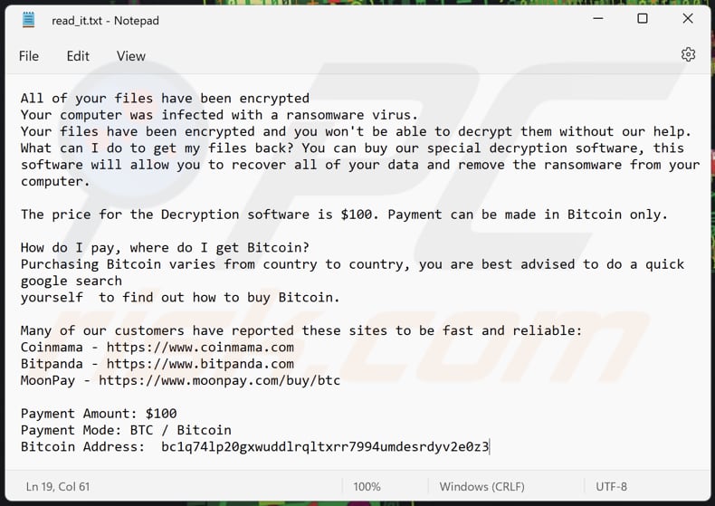 Sus ransomware text file (read_it.txt)