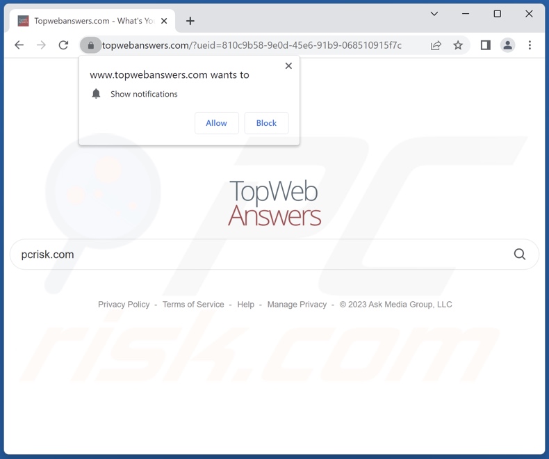 topwebanswers.com browser hijacker