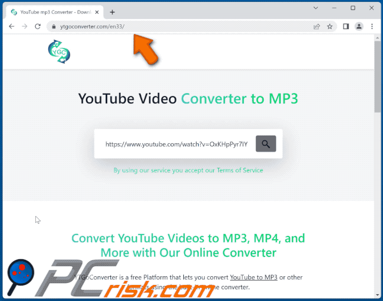 ytgoconverter[.]com website appearance (GIF)