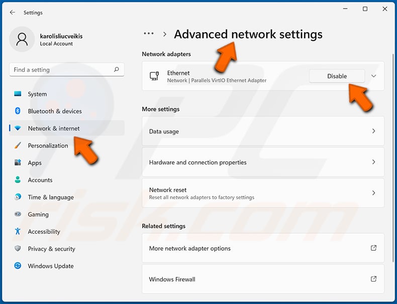 Restoring Internet connection disabled by Abnormal Network Traffic On This Device pop-up scam