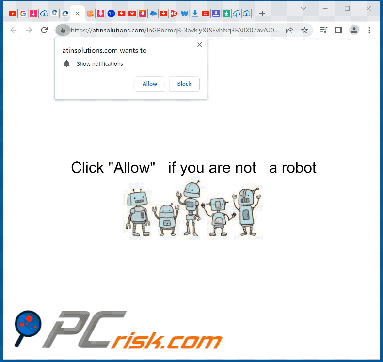 atinsolutions[.]com website appearance (GIF)