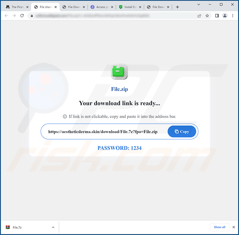 Deceptive website used to promote a malicious installer which injects CovidDash browser hijacker