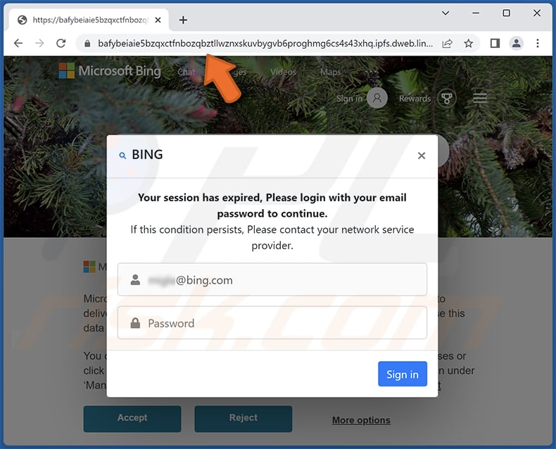 Email Access Is Set To Expire phishing page